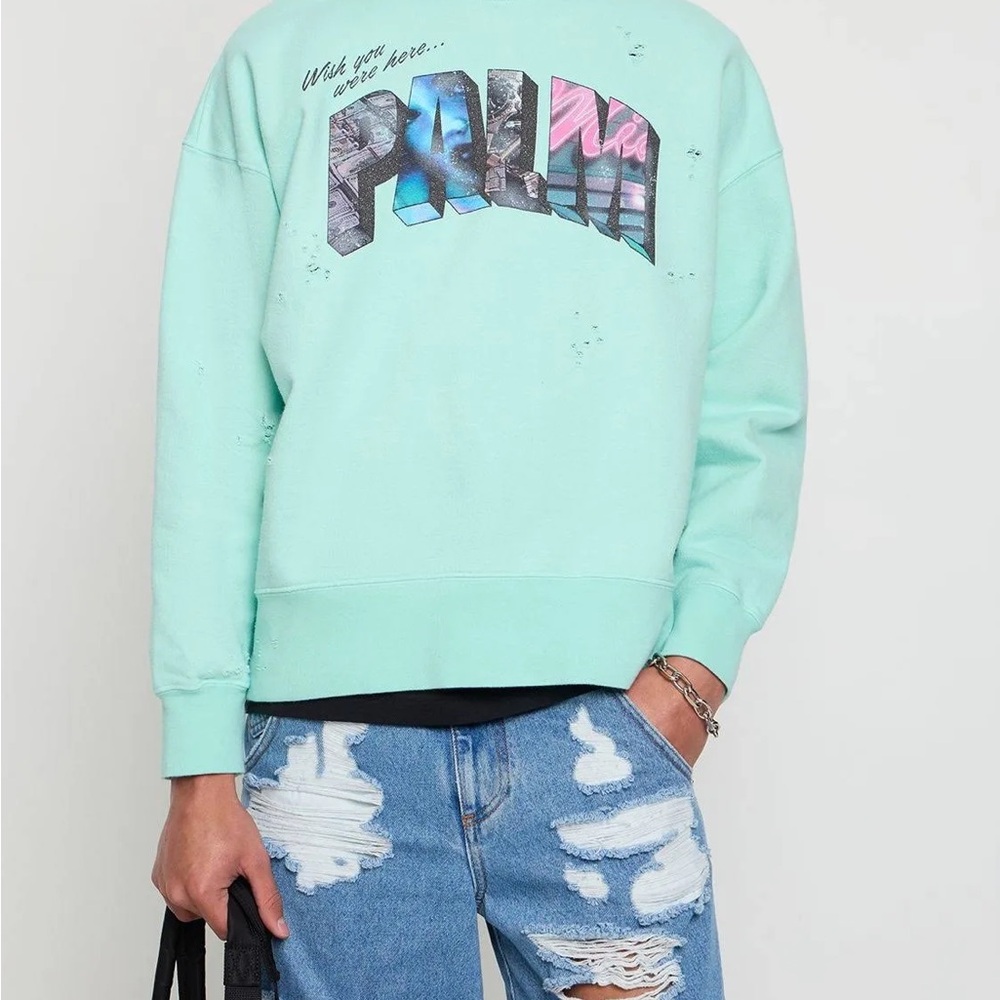 Palm Angels Palm Sign Vintage Crewneck